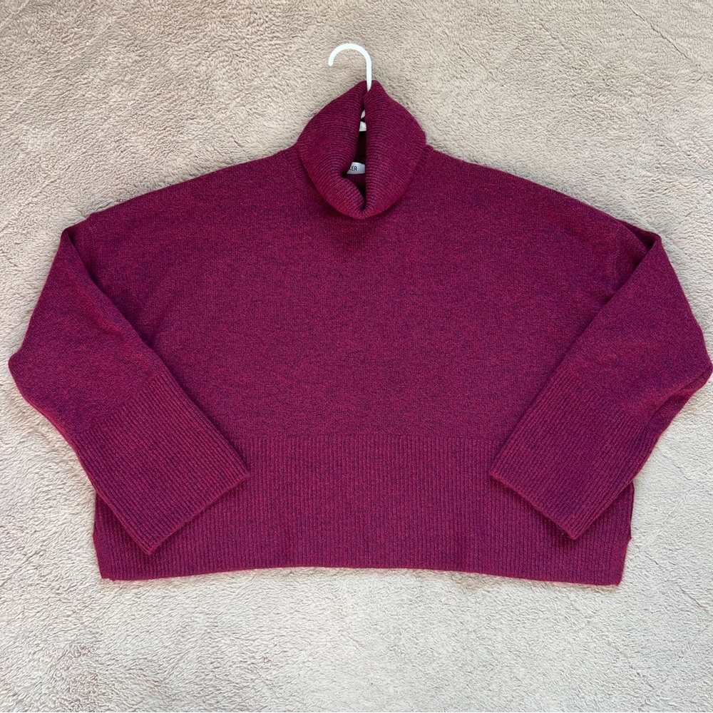 PARKER Turtleneck Acrylic Blend Sweater Preppy Minimalist Capsule Coastal Size S